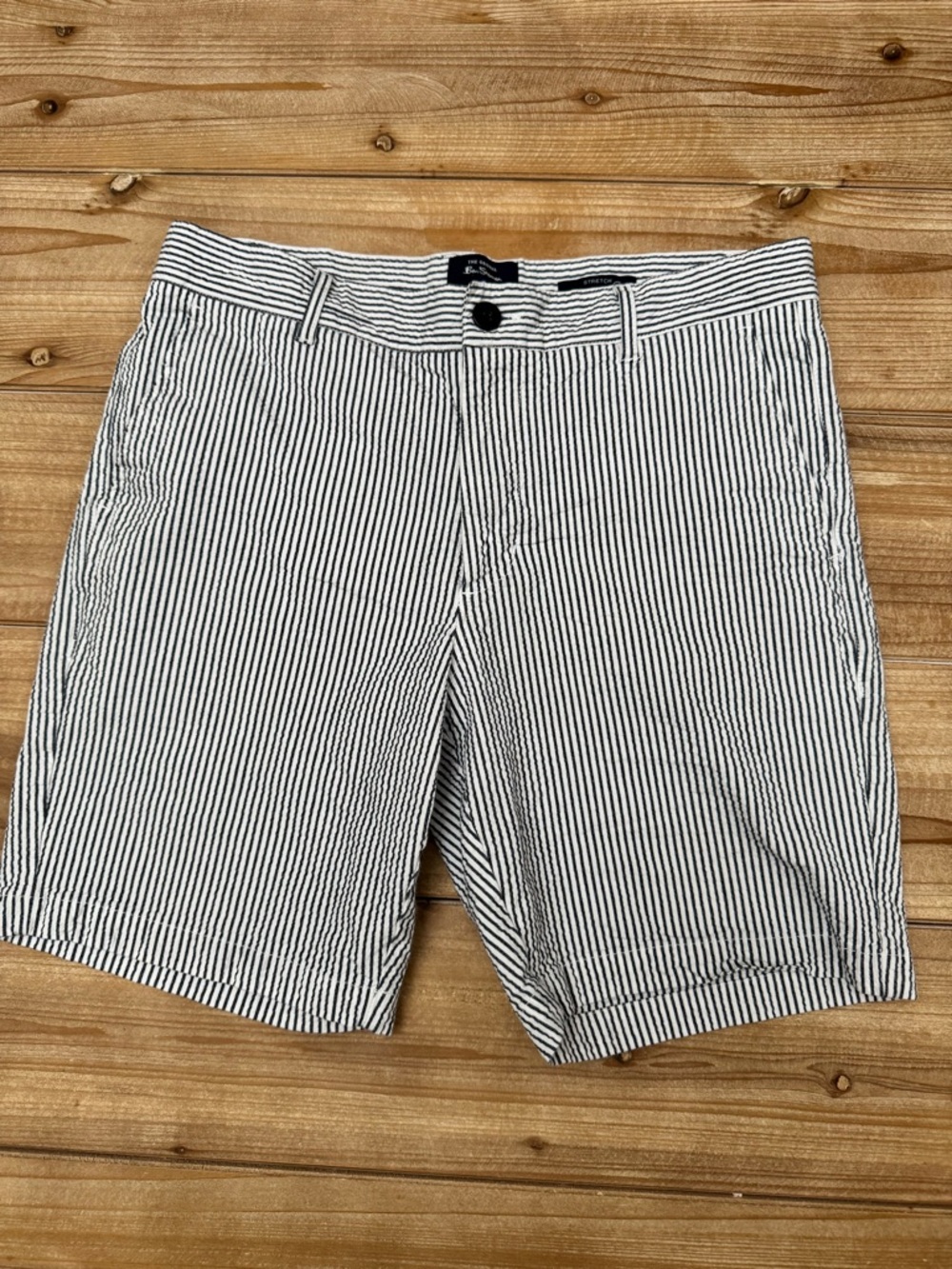 Ben Sherman Navy Label Men’s Seersucker Shorts